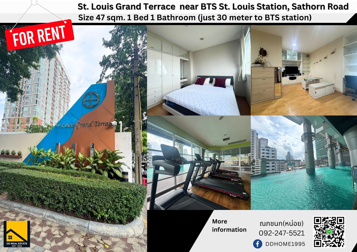 For RentCondoSathorn, Narathiwat : For Rent/Rental St. Louis Grand Terrace - Convenient to travel near BTS Sen Louis