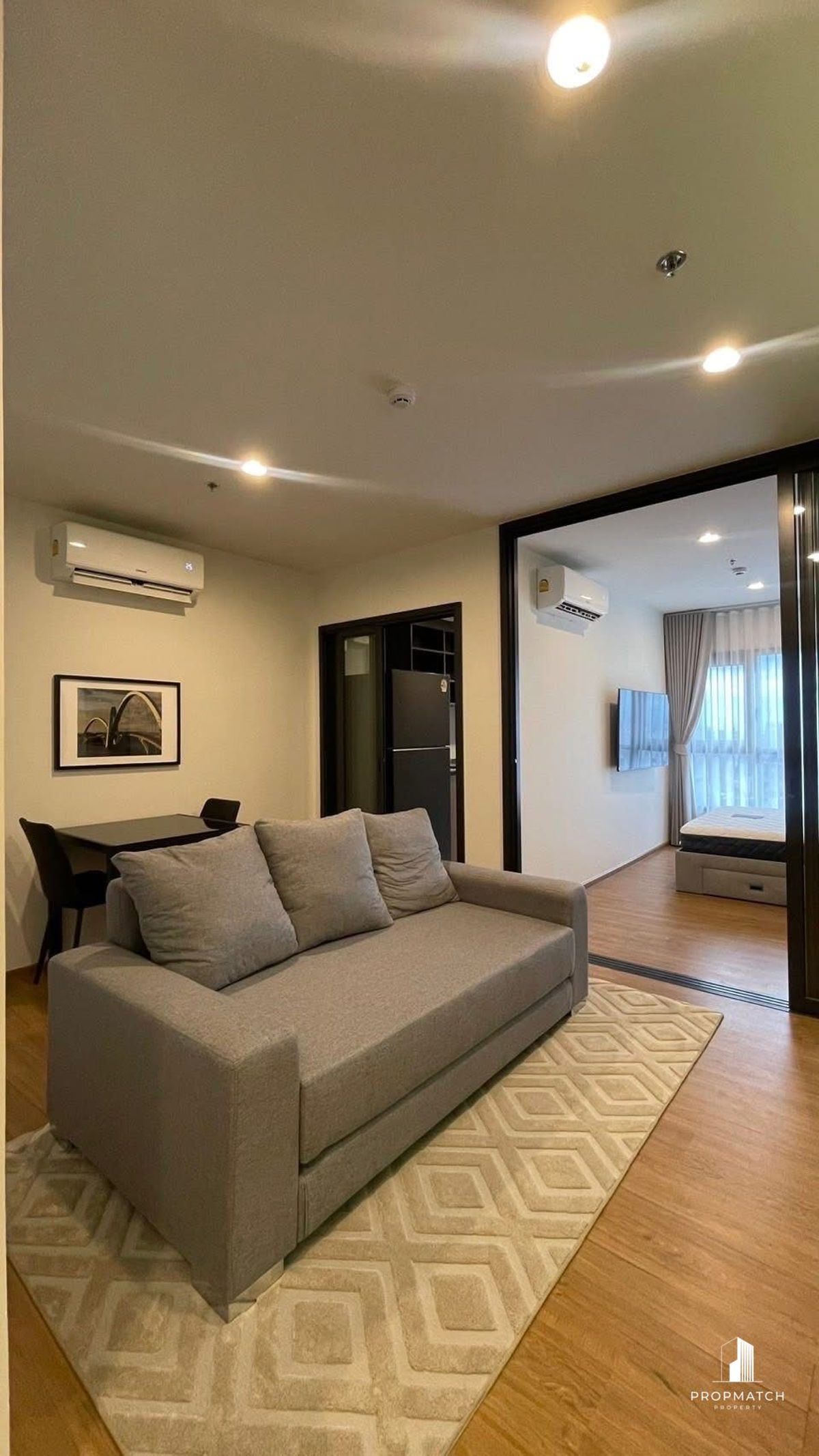For RentCondoLadprao, Central Ladprao : ✨flash deal ✨The LINE VIBE (1Bed 1Bath 36.93SQM.) Completely decorated !! Only 23,000 baht per month Tel.0981315848 @PropMatch