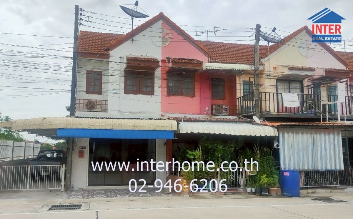 ขายทาวน์โฮมปทุมธานี รังสิต ธรรมศาสตร์ : ทาวน์โฮม 2 ชั้น 14 ตร.ว. หมู่บ้านธารารินทร์ ซอยรังสิต-นครนายก56 ถนนรังสิต-นครนายก ถนนลำลูกกาคลอง2 ลำลูกกา ปทุมธานี