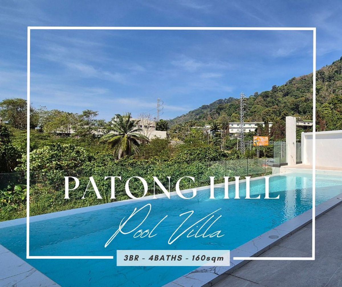 ขายบ้านภูเก็ต : 🏡Patong Hill Pool Villa-Phuket-Fully Furnished-Yield 10%-Best investment-Just 8 mins to Patong Beach