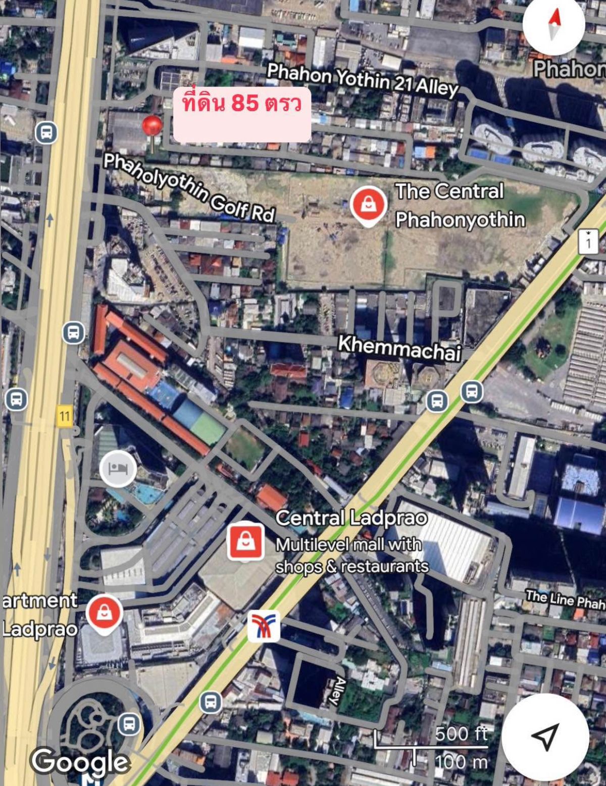 ขายที่ดินลาดพร้าว เซ็นทรัลลาดพร้าว : ที่ดิน 85 ตร.ว. พหลโยธิน 19/1 / (ขาย), Land 85 sq m. Phahonyothin 19/1 / (FOR SALE) MEAW678