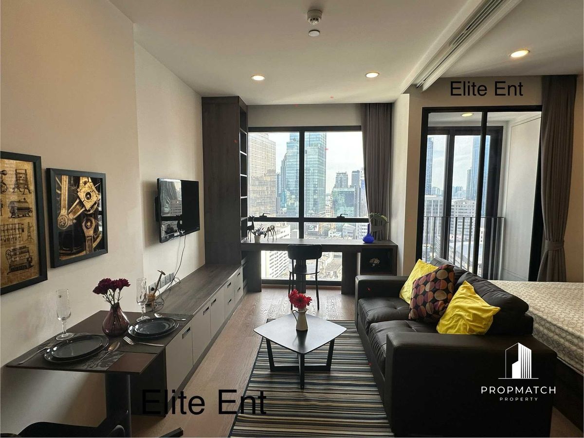 ให้เช่าคอนโดสยาม จุฬา สามย่าน : ✨Flash Deal ✨ASHTON Chula-Silom( 1Bed 1Bath 33SQM.) แต่งครบพร้อมอยู่ !! เพียง 28,500บาทต่อเดือน Tel.0981315848 @propmatch