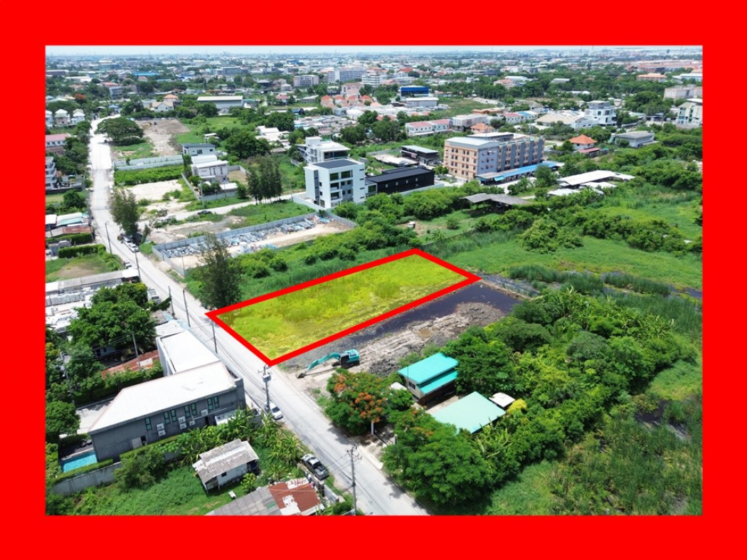 ขายที่ดินลาดกระบัง สุวรรณภูมิ : ขาย ที่ดิน เฉลิมพระเกียรติ ร.9 ซอย 28  ขนาด 388 ตร.วา ถนนกว้าง 6 เมตร . KK
