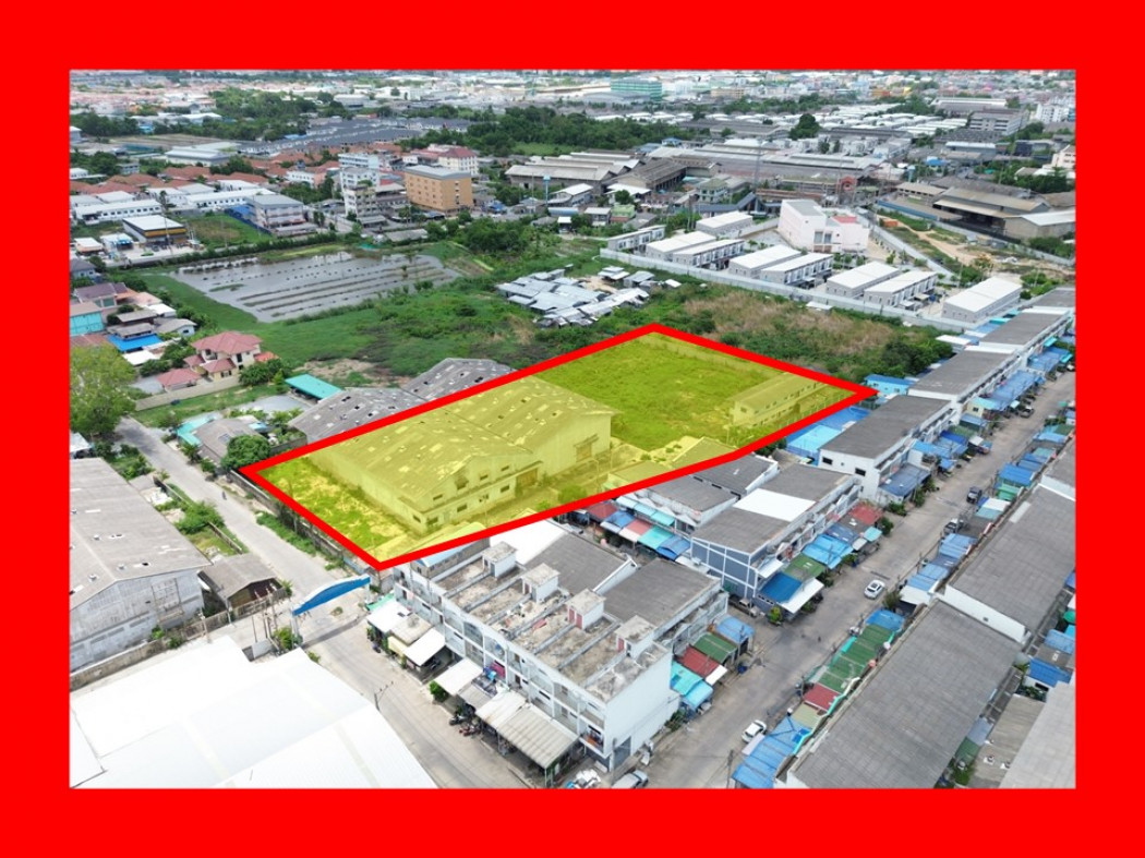 For SaleFactoryMahachai Samut Sakhon : Purple plan for sale, plus 4 rai of Om Noi factory, more than 1.5 km.