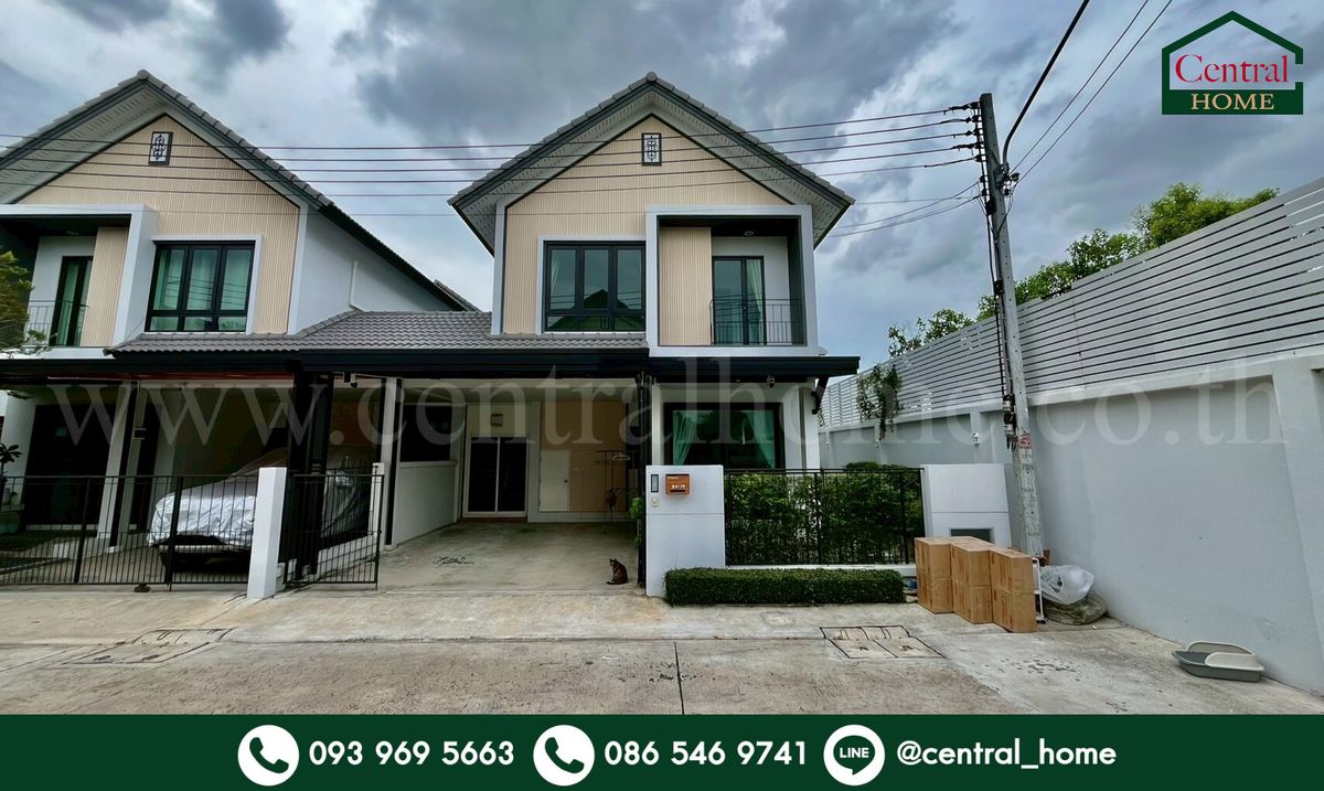 For SaleTownhomeAyutthaya : Twin house, Ville, Ayutthaya 4 - Rojana behind the edge