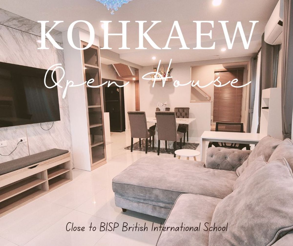 For RentHousePhuket : Corner House with Garden 5 Mins to Bisp British International School, Phuket