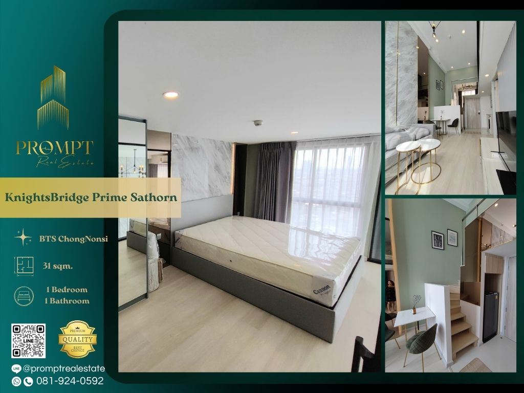 For RentCondoSathorn, Narathiwat : KL04990 - KnightsBridge Prime Sathorn :  ไนท์บริดจ์ ไพร์ม สาทร - BTS ChongNonsi / RajamangalaUniversityofTechnology / CentralRama3