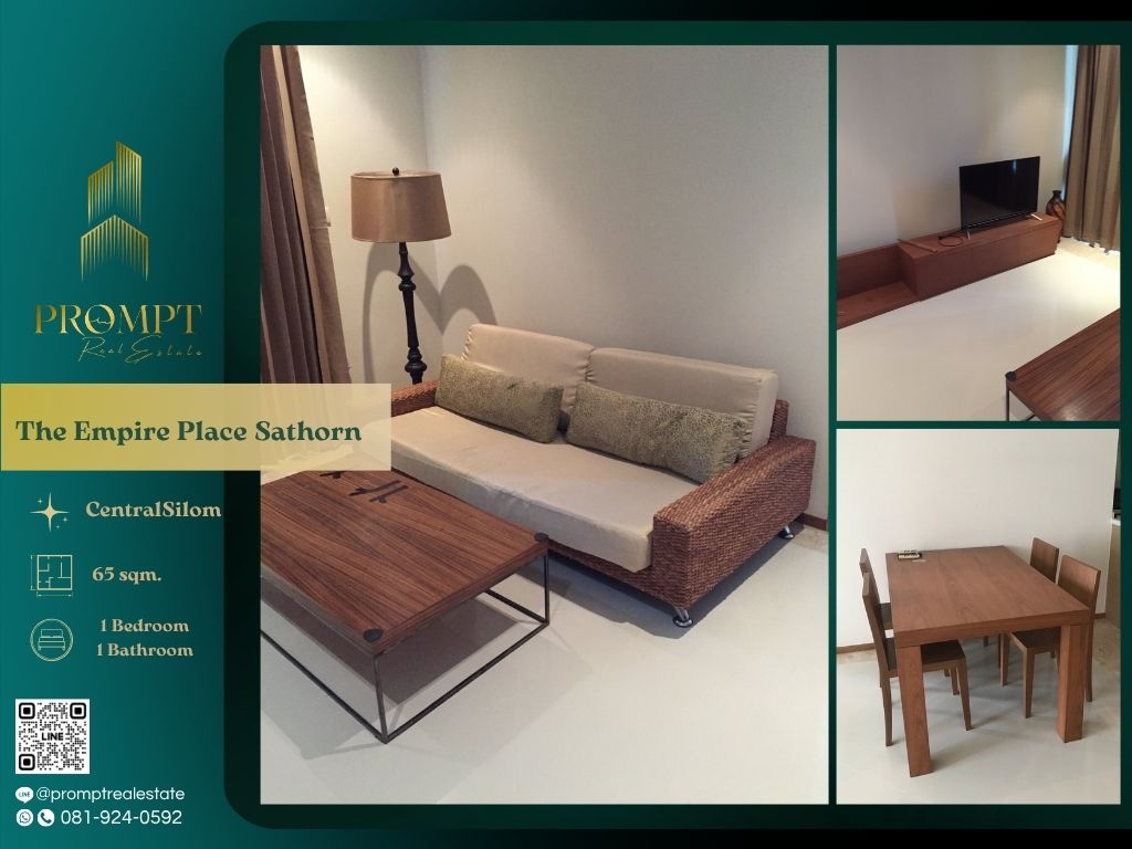 ให้เช่าคอนโดสาทร นราธิวาส : ST13461 - The Empire Place Sathorn :  ดิ เอ็มไพร์ เพลส สาทร - EmpireTowerBuilding / CentralSilom / RobinsonBangrak
