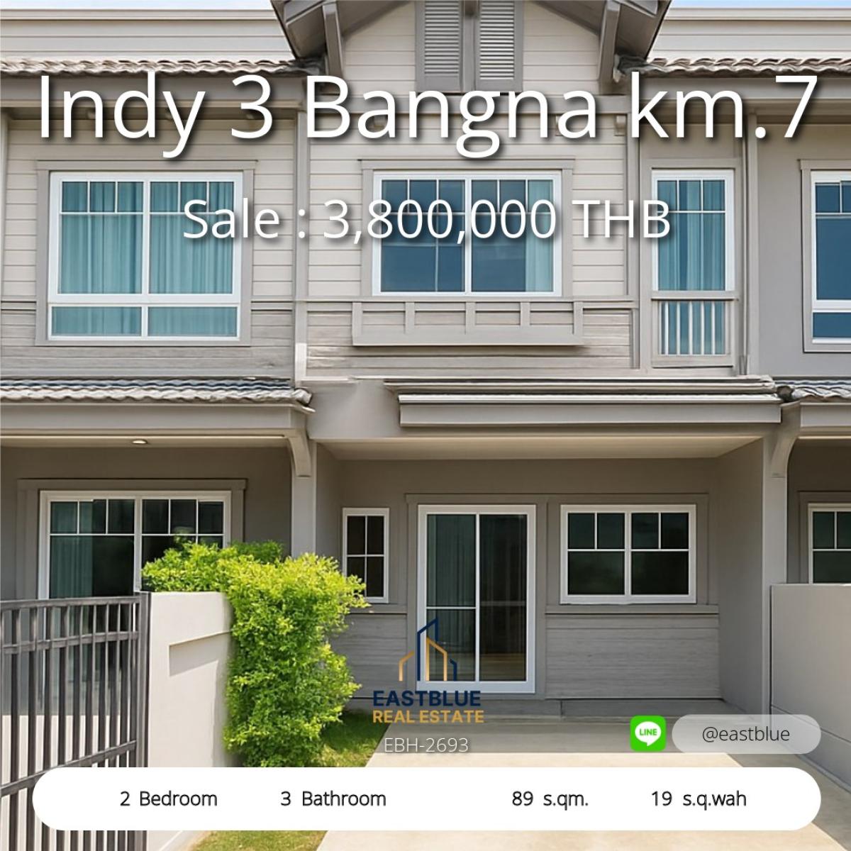ขายทาวน์โฮมสมุทรปราการ สำโรง : บ้านสวย 2 ห้องนอน พร้อมอยู่ ย่านบางนา 26,000 บาท/เดือน | Stunning 2-Bed Home in Bangna for Just 26,000 THB/month!