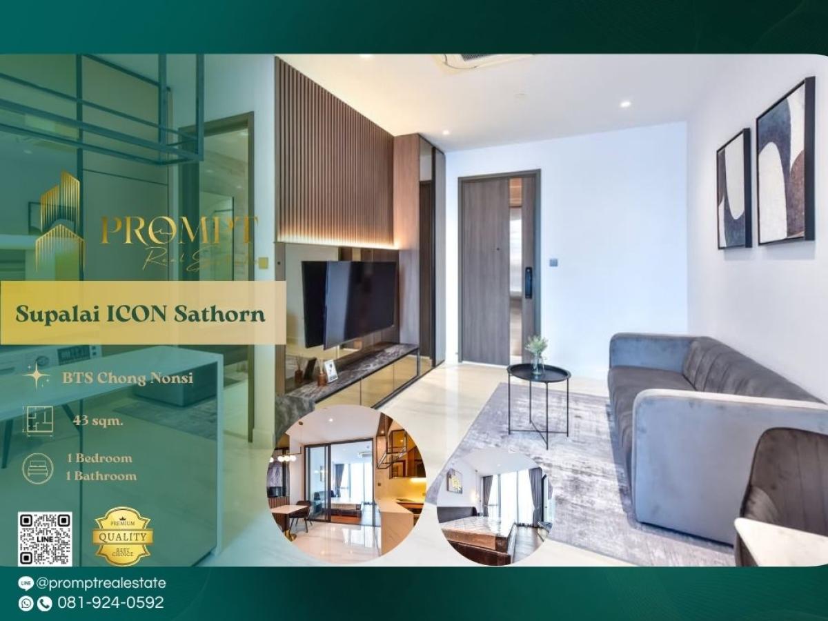 For RentCondoSathorn, Narathiwat : ST13471 - Supalai ICON Sathorn :  ศุภาลัย ไอคอน สาทร