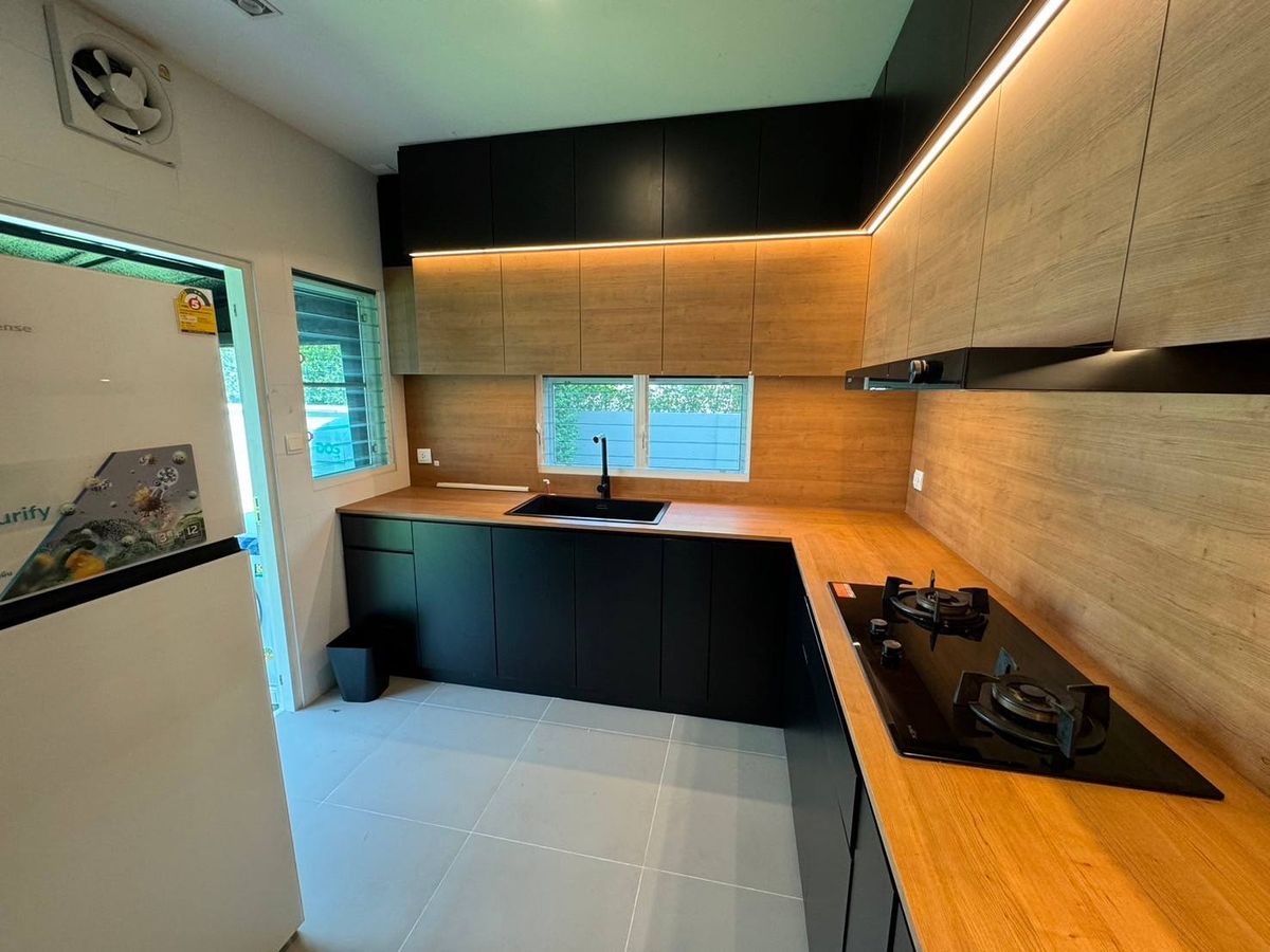 For RentHouseLadkrabang, Suwannaphum Airport : K-6446 Urgent rent! Detached house, Manthana Bangna Wongwaen (Ramkhamhaeng 2), ready to be near Bangna