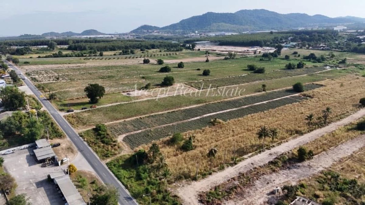 ขายที่ดินระยอง : ขายที่ดินแปลงสวย ติดถนนซอย 11 นิคมพัฒนา ระยอง 10ไร่ 1งาน 20ตร.ว.