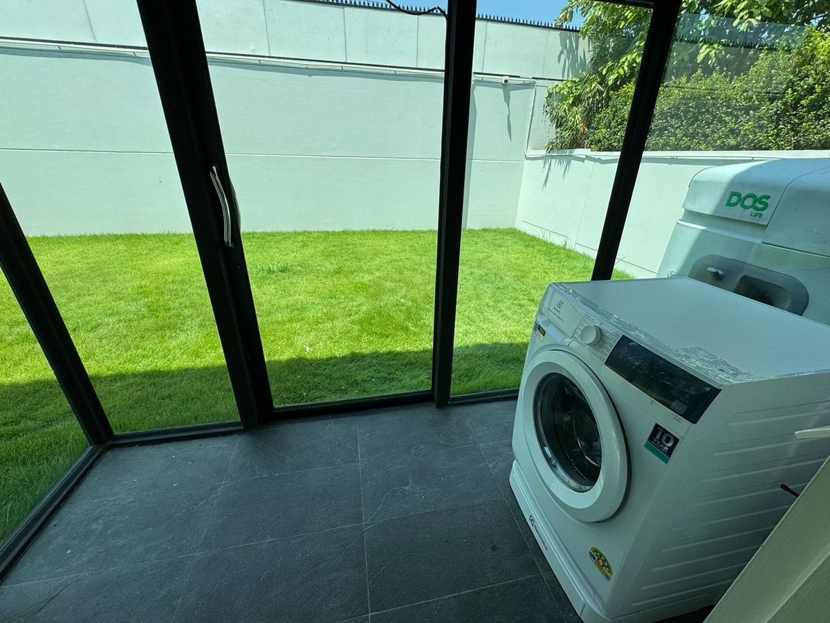 For RentHouseLadkrabang, Suwannaphum Airport : K-6446 Urgent rent! Detached house, Manthana Bangna Wongwaen (Ramkhamhaeng 2), ready to be near Bangna