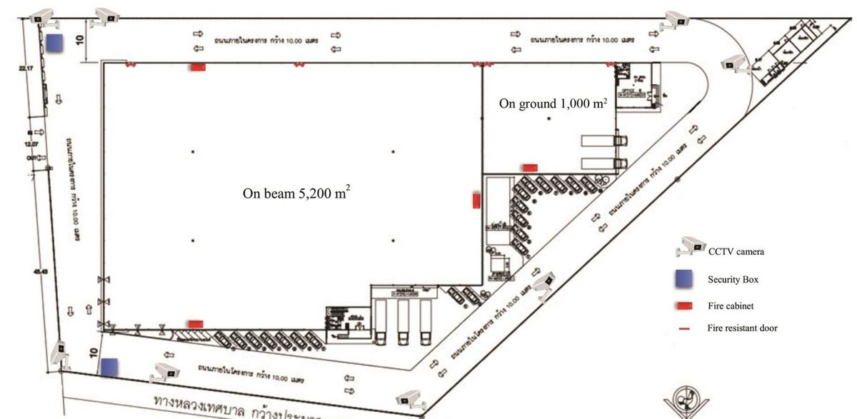 For RentFactorySriracha Laem Chabang Ban Bueng : Warehouse rental/Ban Bueng Chon Buri Factory, Green area Can do some factory, produce+assemble electronic devices and others without pollution, no sound, no smell