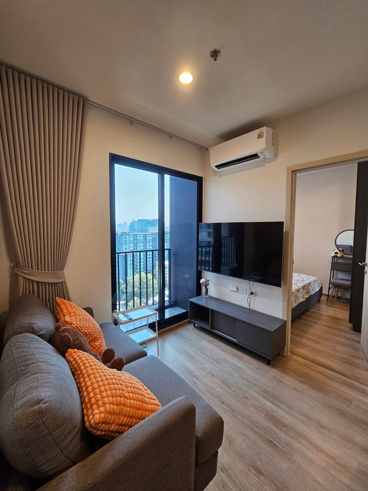 For RentCondoRama9, Petchburi, RCA : 🌳 Nue District R9 for rent, Size 34.80 sq m, 1 bedroom Plus, Please contact to view the room at 0993529495