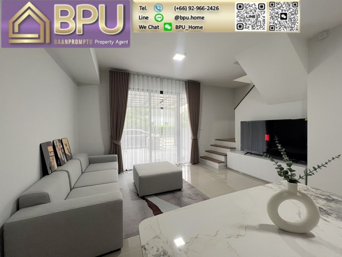 ให้เช่าทาวน์โฮมบางนา แบริ่ง ลาซาล : ** ให้เช่าทาวน์โฮม 3 ห้องนอน เลี้ยงสัตว์ได้ ** พลีโน่ สุขุมวิท - บางนา 2 ติดเมกะ บางนา