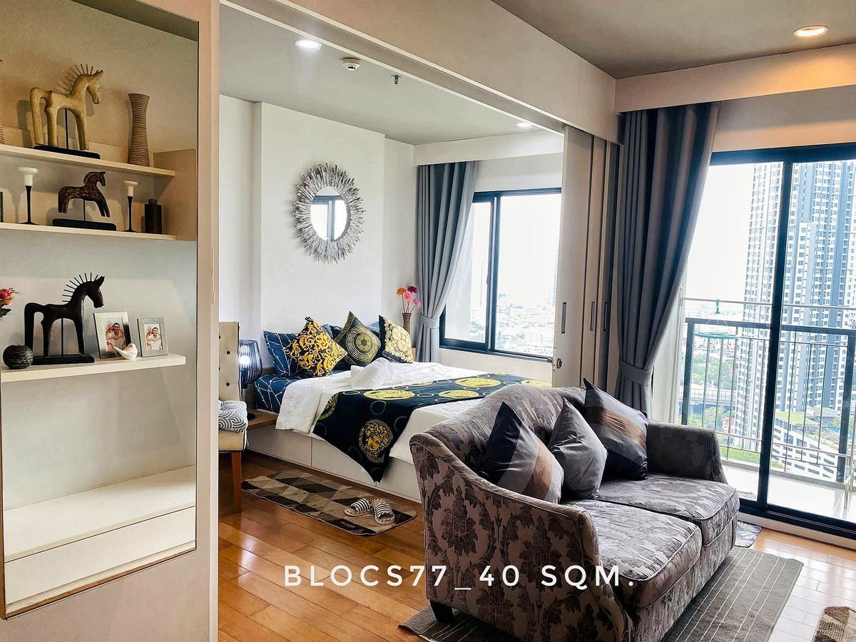 For RentCondoOnnut, Udomsuk : RENT-River View Unit Opposite Big C Onnut and Near BTS onnut at Blocs 77