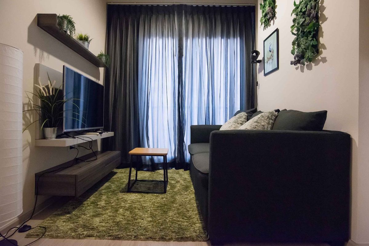 For RentCondoRatchadapisek, Huaikwang, Suttisan : The room is very beautiful! Attached to MRT Huai Khwang 📍 Centric Huai Khwang: 1 bedroom 32 sq.w., beautiful view, only 17,000 sq.m.