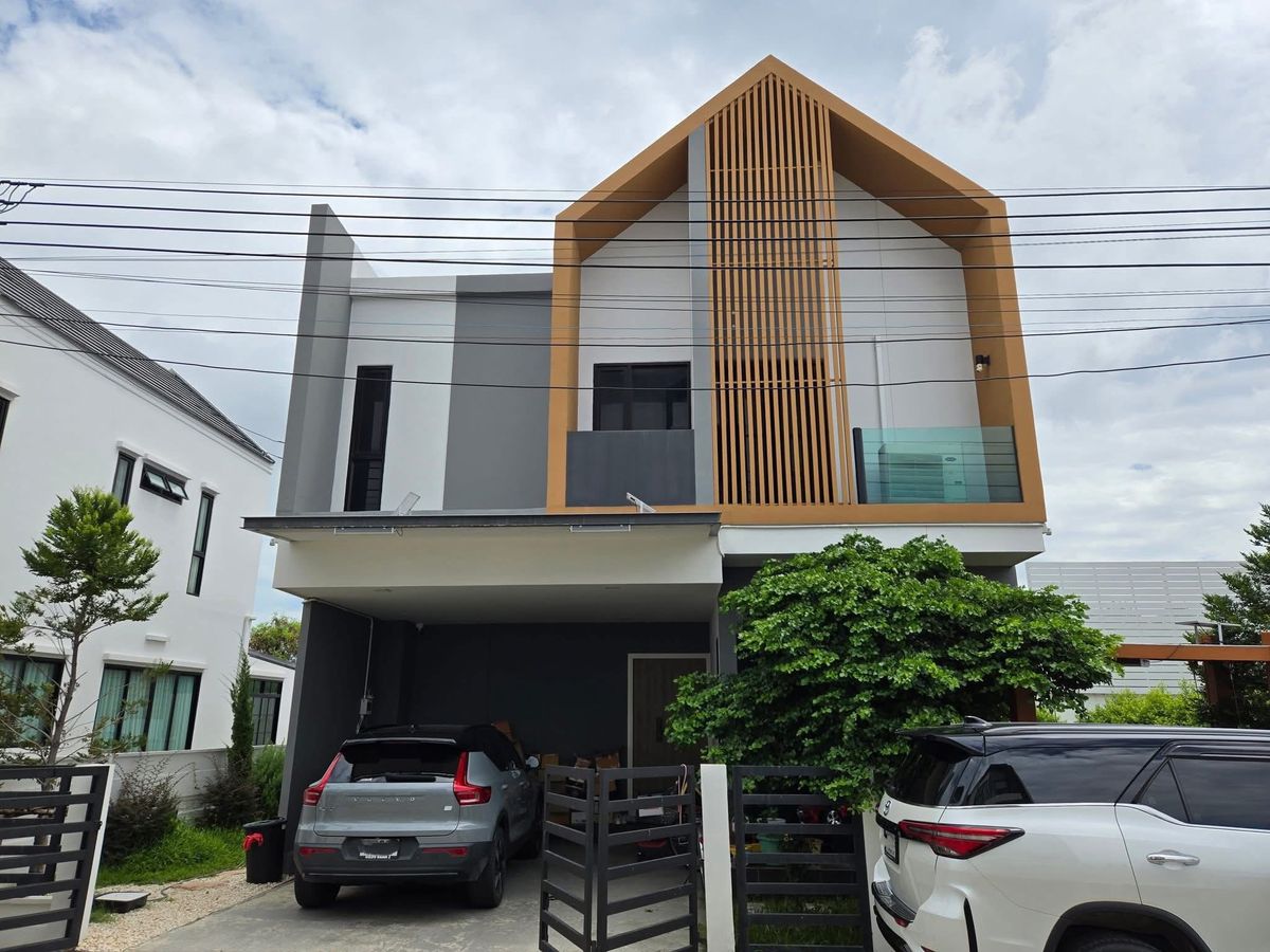 For RentRama 2, Bang Khun Thian : Rent a detached house Village of Muse Thian Sea 15, near Central Rama 2