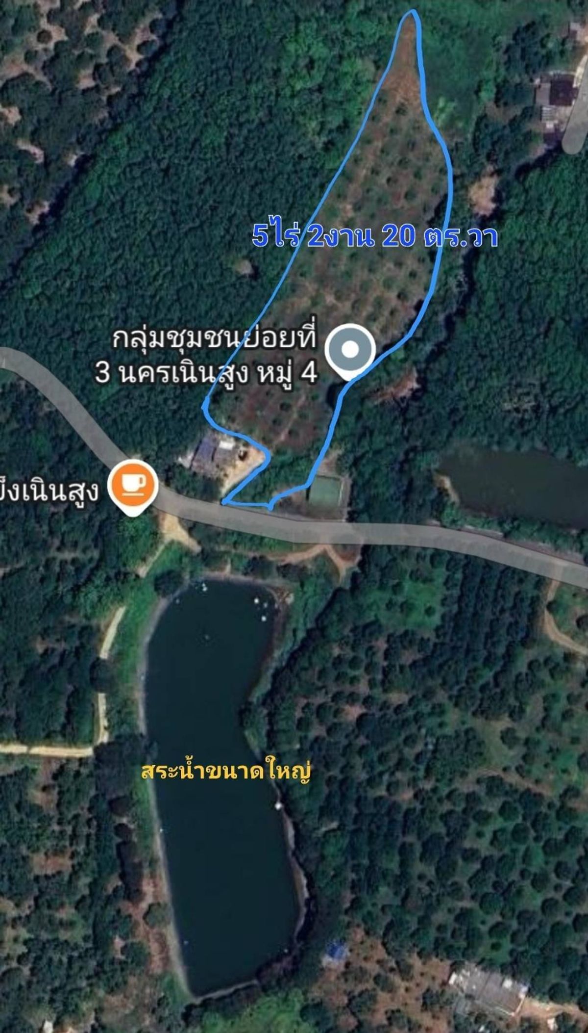 ขายที่ดินจันทบุรี : ขายที่ดินสวนทุเรียน เนื้อที่ 5 ไร่ 2 งาน 20 ตร.วา ต.เขาวัว อ. ท่าใหม่ จ.จันทบุรี