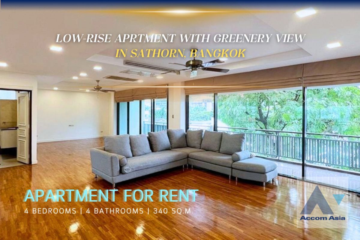 For RentSathorn, Narathiwat : 🔼AccomA🔽 Pet friendly Charming classic apartment with balcony and pool view (1008103)
