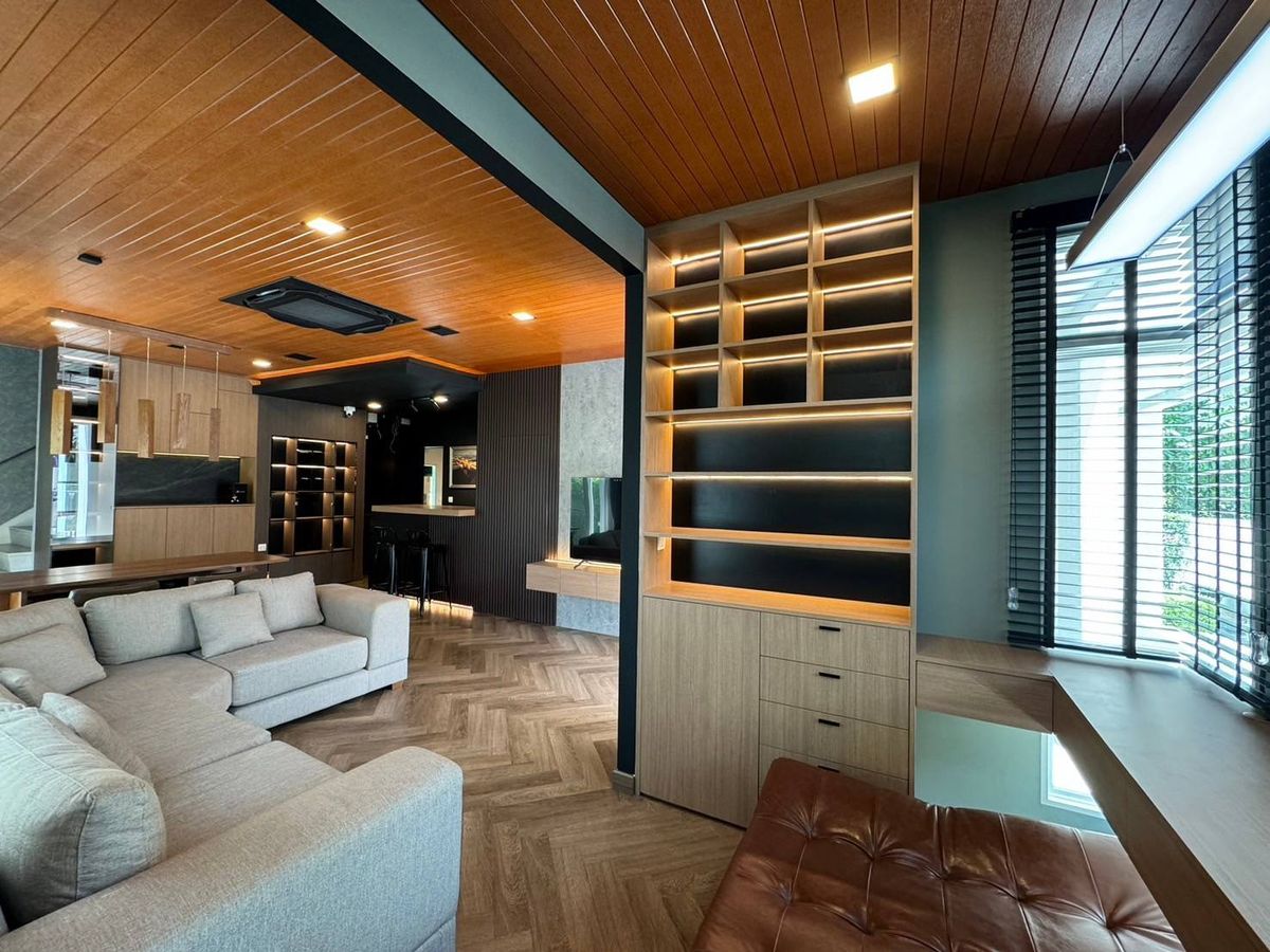 For RentHouseLadkrabang, Suwannaphum Airport : K-6446 Urgent rent! Detached house, Manthana Bangna Wongwaen (Ramkhamhaeng 2), ready to be near Bangna