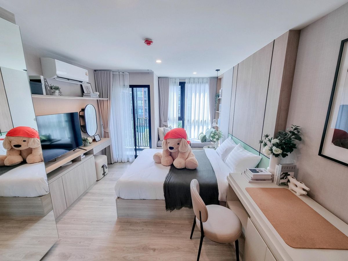 For SaleCondoOnnut, Udomsuk : Condo raising only one animal in Udomsuk area, starting at 1.99 million baht. Origin Play Sri Udom Station