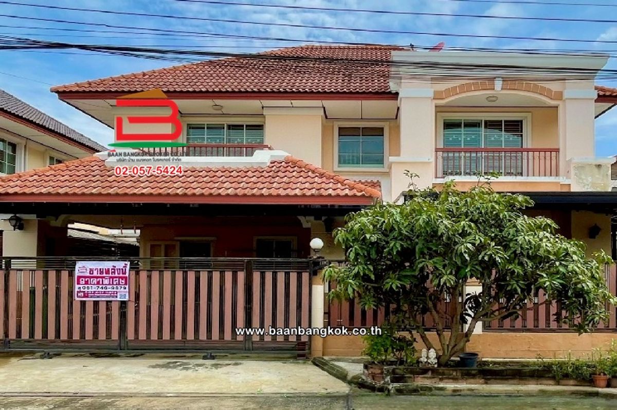 ขายบ้านปทุมธานี รังสิต ธรรมศาสตร์ : บ้านเดี่ยว โครงการ การ์เด้นวิลล่าเดอะโฟร์ซีซั่น รังสิต-คลอง 3 (รังสิต-นครนายก 68) เนื้อที่ 60.6 ตร.ว (ใกล้โรงพยาบาลสัตว์เกษมสุข) ตำบลลาดสวาย อำเภอลำลูกกา จังหวัดปทุมธานี