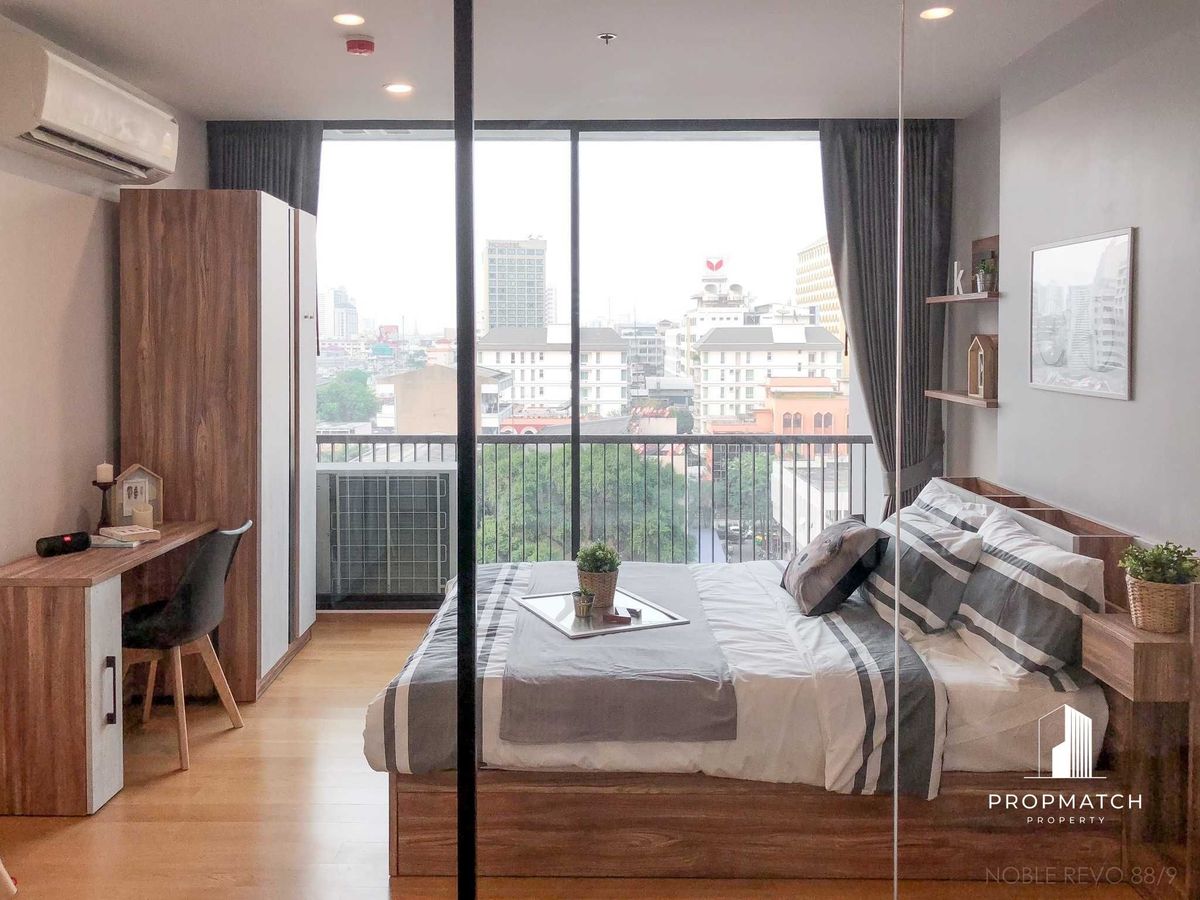 ให้เช่าคอนโดสาทร นราธิวาส : ✨Flash Deal ✨Noble Revo Silom( 1Bed 1Bath 34SQM.) แต่งครบพร้อมอยู่ !! เพียง 20,000 บาทต่อเดือน Tel.0981315848 @propmatch