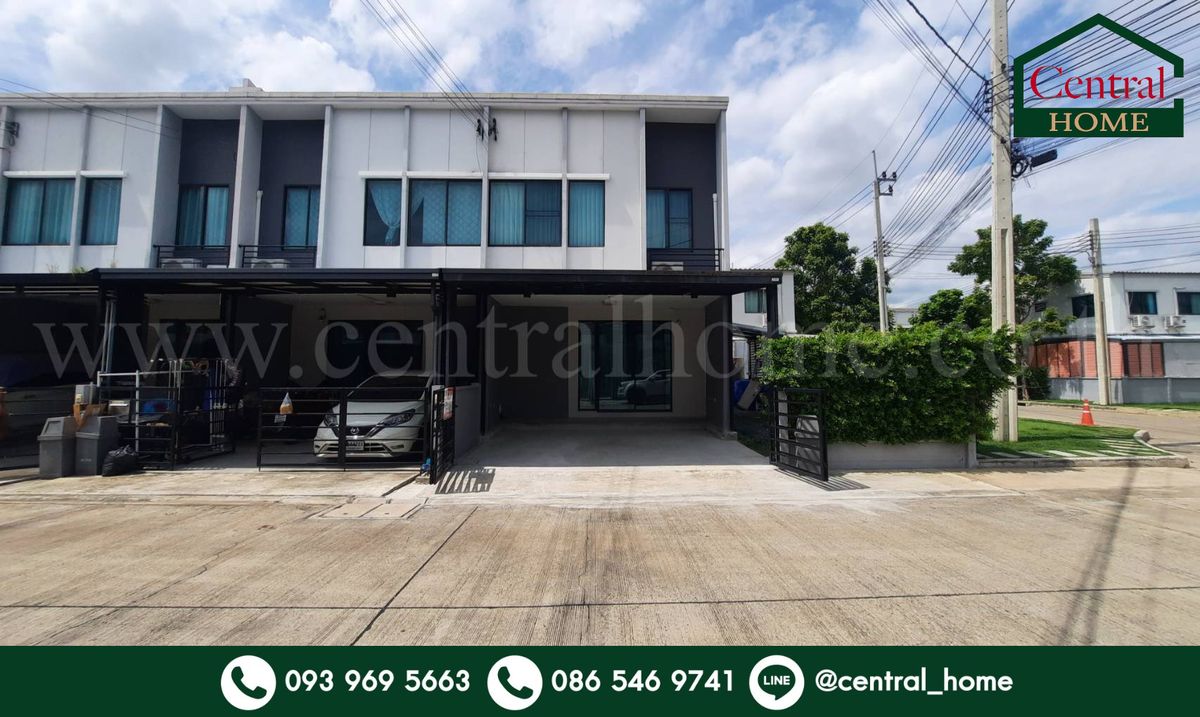 ขายทาวน์โฮมนนทบุรี บางใหญ่ บางบัวทอง : ทาวน์โฮม พลีโน่ เวสต์เกต หลังมุม 