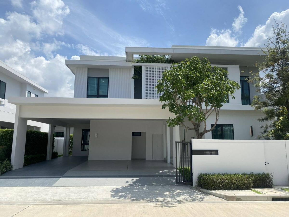ให้เช่าบ้านสมุทรปราการ สำโรง : 🌿🏡 ให้เช่าบ้านเดี่ยว มัณฑนา บางนา กม.15 บ้านสวย ดีไซน์ใหม่ ตกแต่งครบ กับขนาด 4 ห้องนอน, 5 ห้องน้ำ, 4 ที่จอดรถ พร้อมเข้าอยู่แล้ววันนี้ ✨🌿