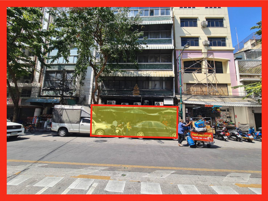 ให้เช่าอาคารพาณิชย์เยาวราช บางลำพู : ให้เช่า อาคารพาณิชย์ หน้าร้านขายของ เฉพาะชั้น 1 ติดถนนราชวงศ์ 120 ตรม. TV
