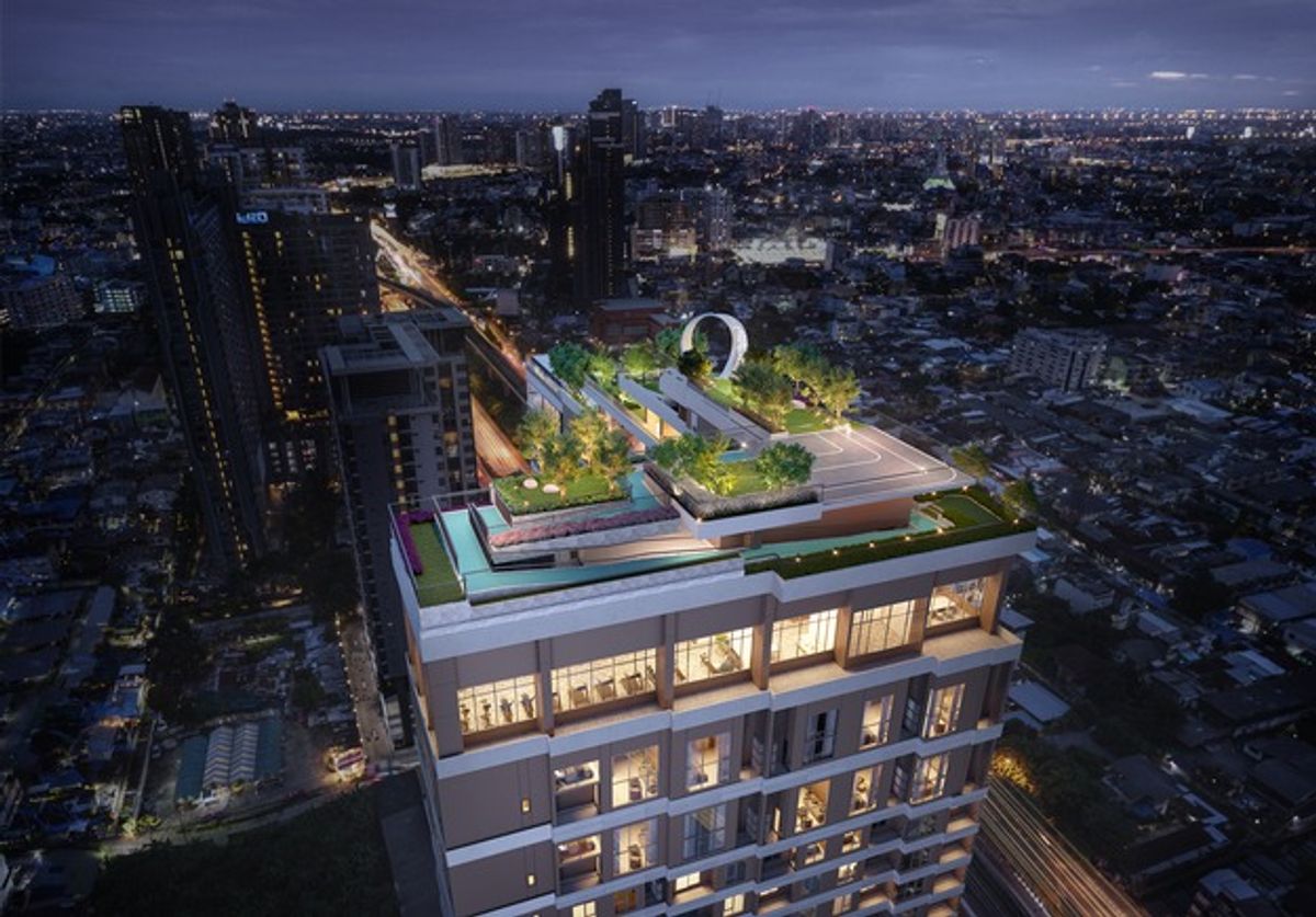 Sale DownCondoWongwianyai, Charoennakor : Sell ​​down the Condo, Quinthara My Den Pho Nimit, 20th floor, near the BTS BTS BOTS Nimit.