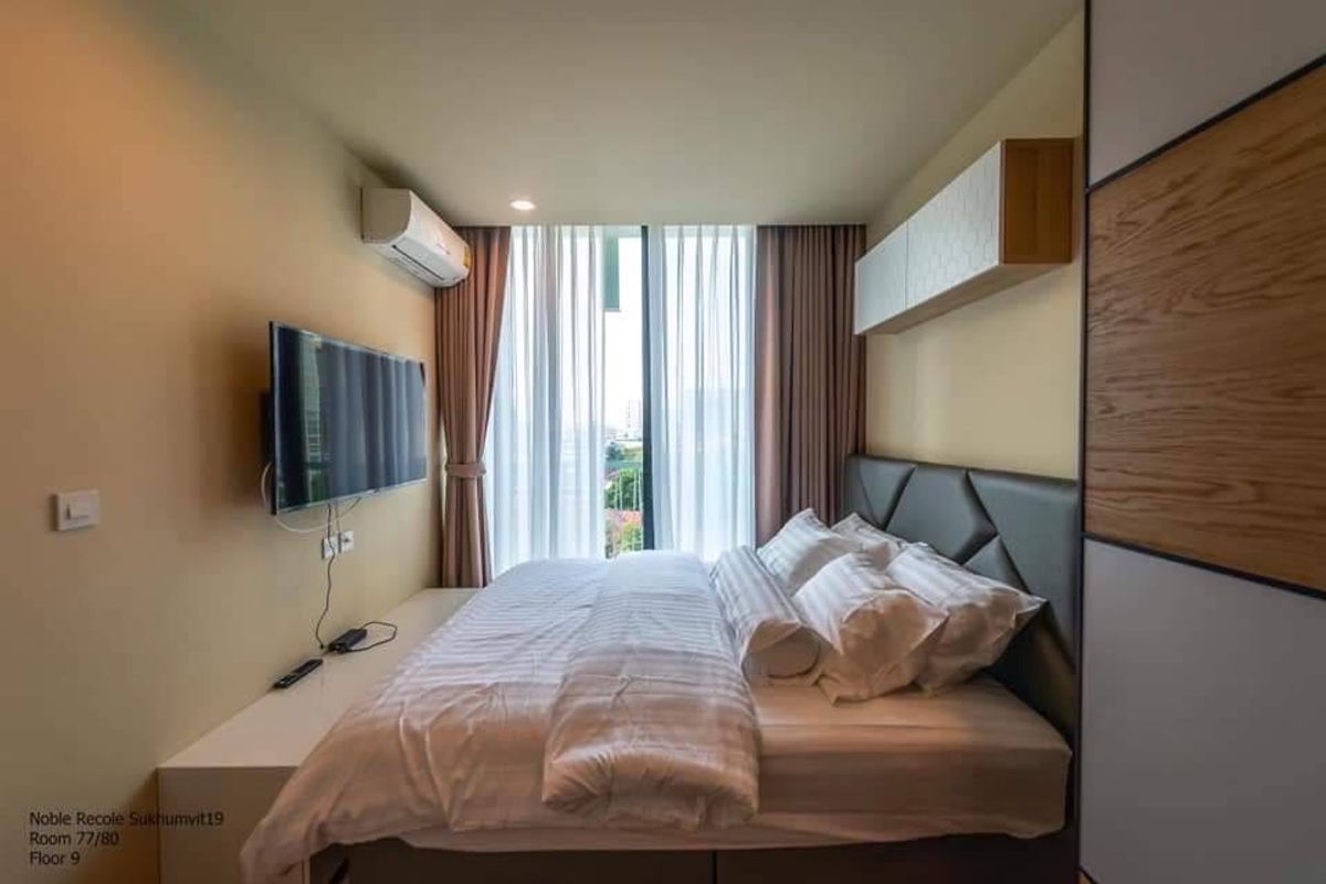 ให้เช่าคอนโดสุขุมวิท อโศก ทองหล่อ :  Condo for rent  : Noble Recole Sukhumvit 19 (BTS Asoke ) MK-02  line @livingbkk