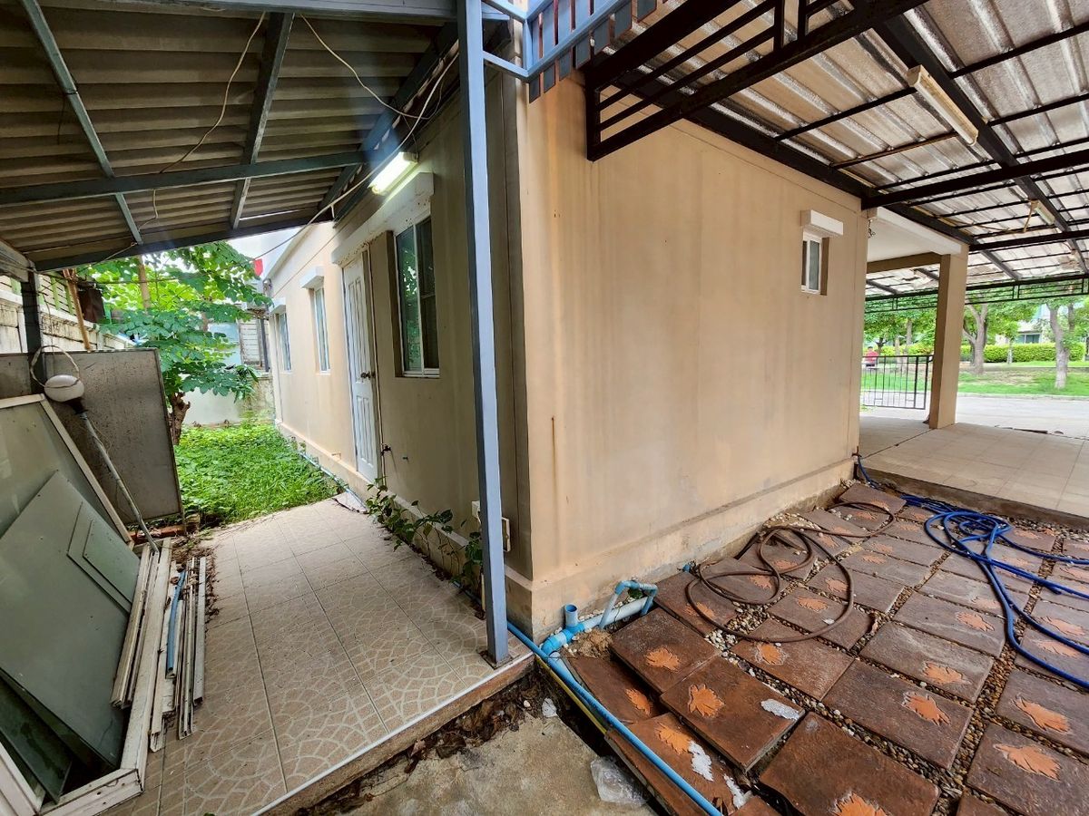 ขายบ้านมหาชัย สมุทรสาคร : บ้านเดี่ยว โครงการพฤกษาวิลเลจ 6 พระราม 2 - บางขุนเทียนชายทะเล บ้านพร้อมอยู่ ทำเลหน้าสวน ขนาด 50 ตารางวา 3 ห้องนอน ตำบลพันท้ายนรสิงห์ อำเภอเมืองสมุทรสาคร จังหวัดสมุทรสาคร