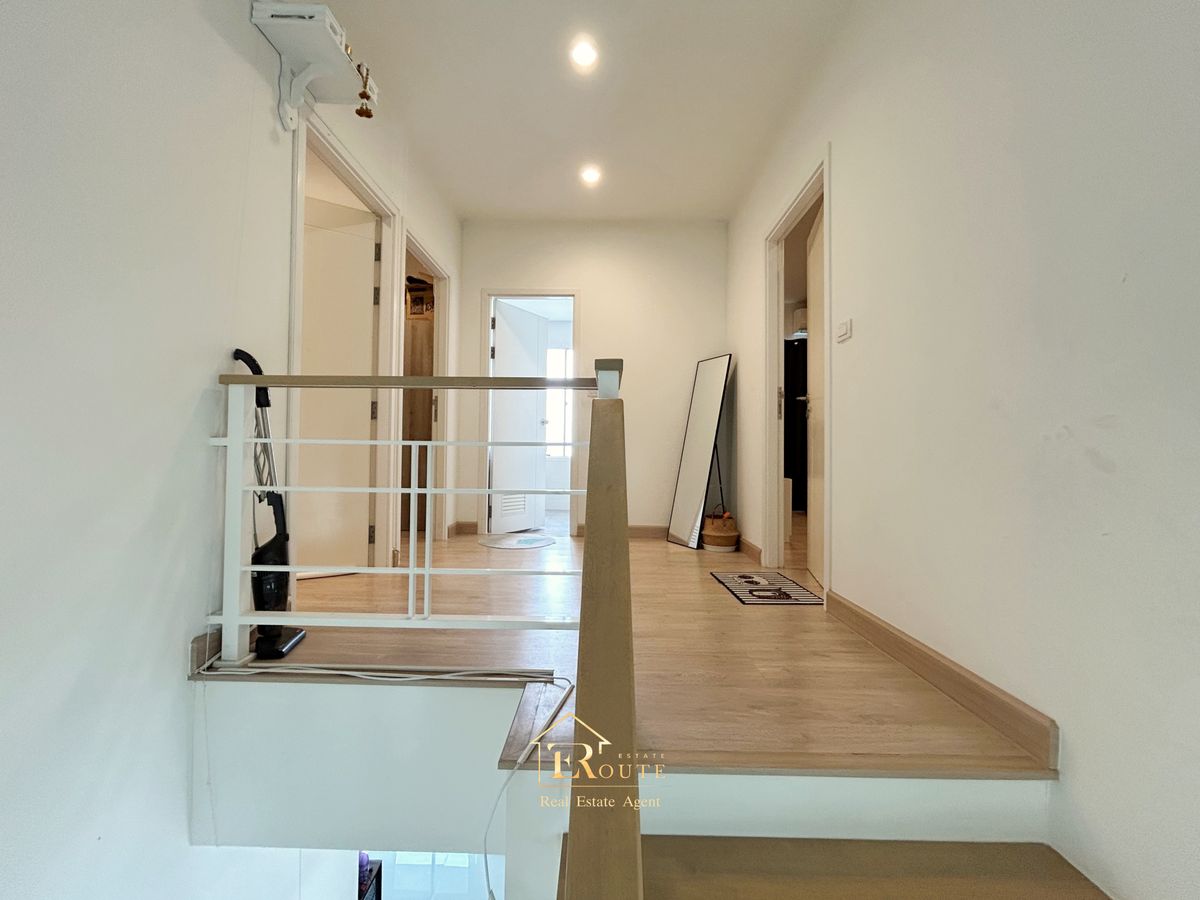 For SaleHousePathum Thani,Rangsit, Thammasat : Twin house for sale, The Platon Chaeng Wattana-Ratchaphruek, 44.9 sq.w., behind the road near 345 Bang Khu Temple, Pathum Thani Temple