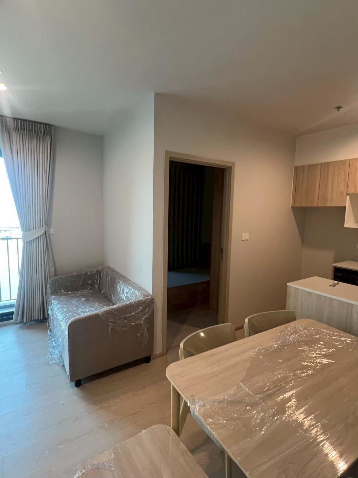 For RentCondoBangna, Bearing, Lasalle : New room with 2 bedrooms, 1 bathroom, Noble Nue Mega Plus Bangna