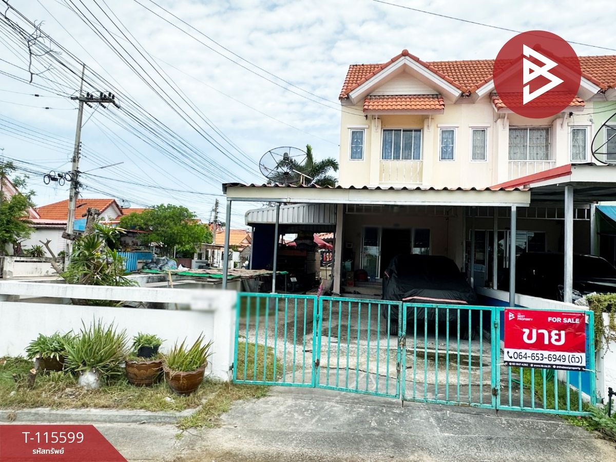 For SaleTownhomePattaya, Bangsaen, Chonburi : Townhouse for sale Pruklada Garden Village, Khlong Tamru Chon Buri