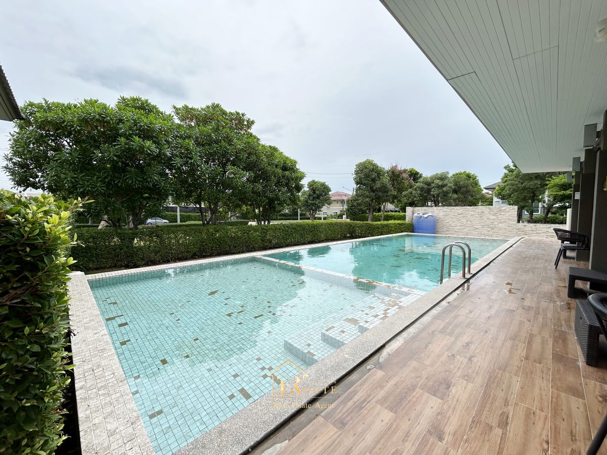 For SaleHousePathum Thani,Rangsit, Thammasat : Twin house for sale, The Platon Chaeng Wattana-Ratchaphruek, 44.9 sq.w., behind the road near 345 Bang Khu Temple, Pathum Thani Temple