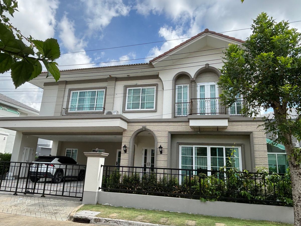 For RentHouseLadkrabang, Suwannaphum Airport : K-6415 for rent! Single house, Casa Grand Onnut - Ring Road ready