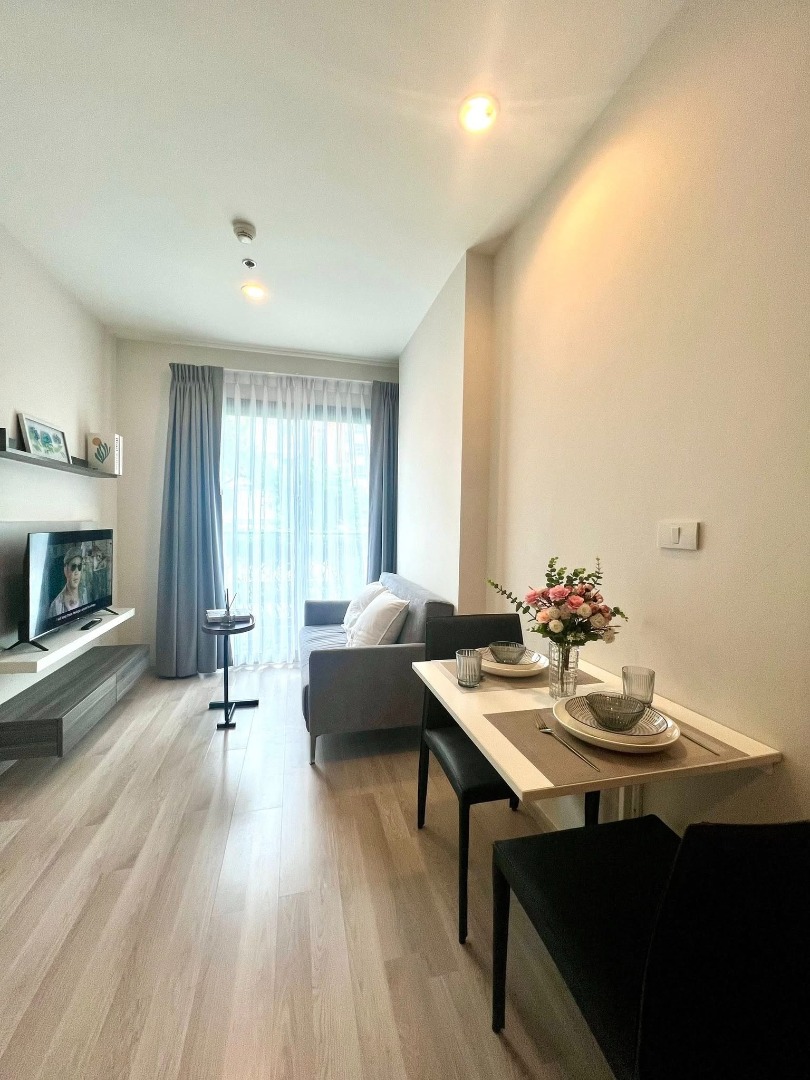 For RentCondoRatchadapisek, Huaikwang, Suttisan : 🔥For urgent rent🔥Centric Ratchada - Huai Khwang, fully furnished, ready to move in, next to the BTS, convenient transportation