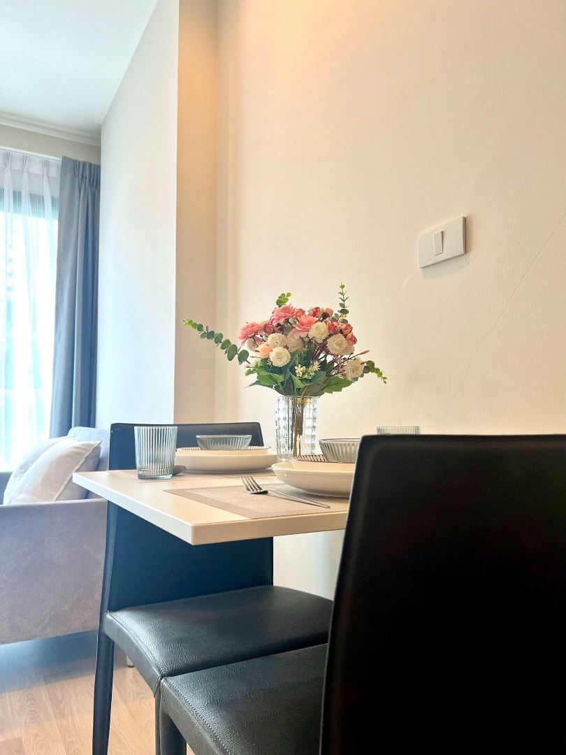 For RentCondoRatchadapisek, Huaikwang, Suttisan : 🔥For urgent rent🔥Centric Ratchada - Huai Khwang, fully furnished, ready to move in, next to the BTS, convenient transportation
