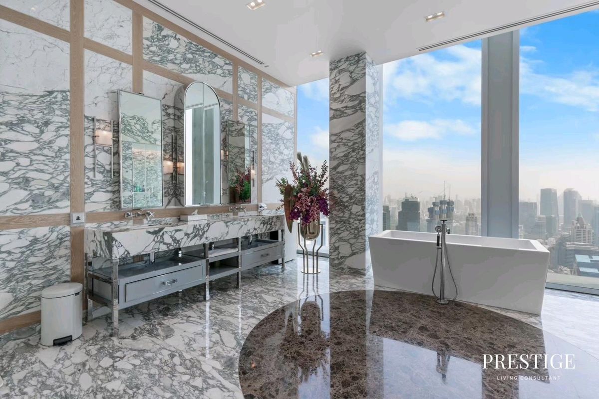 CondoSathorn, Narathiwat : 📌For RENT Rent | The Ritz -Carlton Sky Residences - 4BR (409 SQM) 🐶 Pet Friendly 900,000 THB / Month / 265M