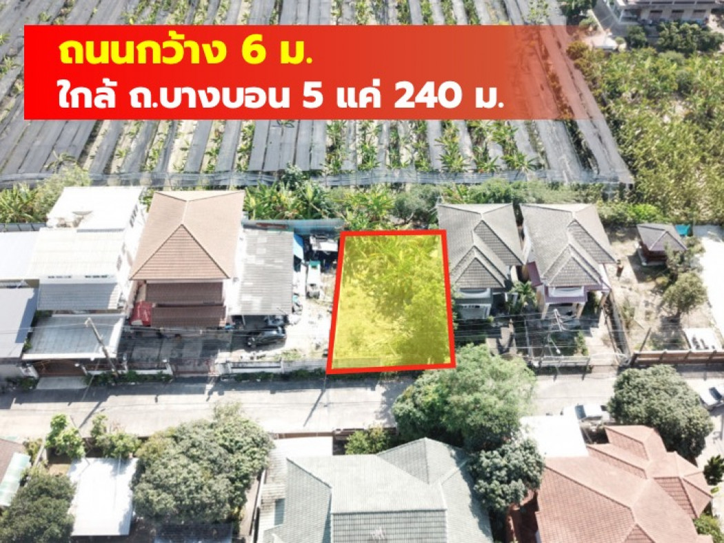 ขายที่ดินบางแค เพชรเกษม : ขาย ที่ดิน ถูกที่สุด ซ.เพชรเกษม 81 ขนาด 48 ตร.วา ใกล้ถ.บางบอน 5 แค่ 240 ม. TV
