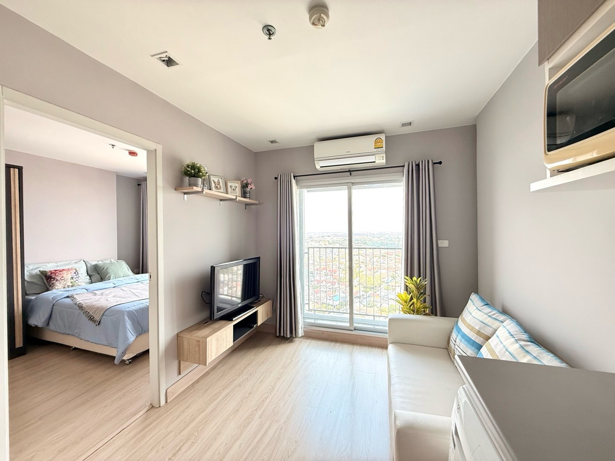 For RentCondoNonthaburi, Bang Yai, Bangbuathong : Rent‼ ️ Condo Condo @MRT, Bang Yai Intersection‼ ️ 1 bedroom, 1 bedroom, 17th floor‼ ️ Complete electrical appliances Have a washing machine