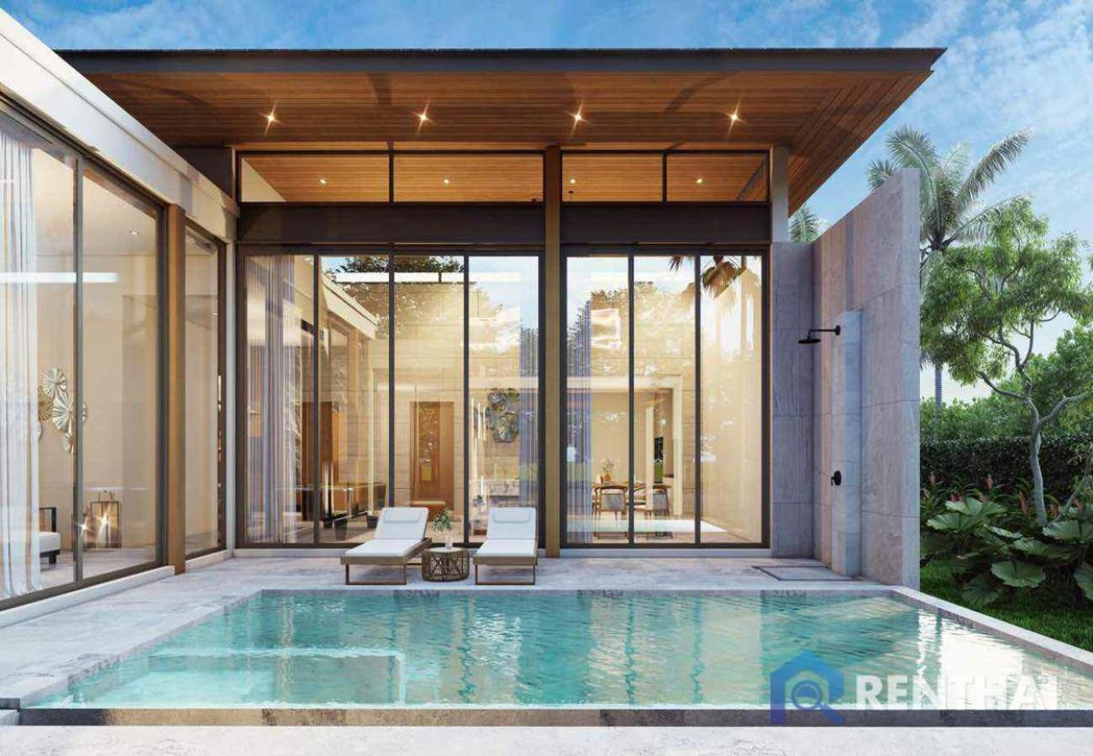 For SaleHousePattaya, Bangsaen, Chonburi : Pre sale price 29 Mb Luxury villa near Jomtien Beach.