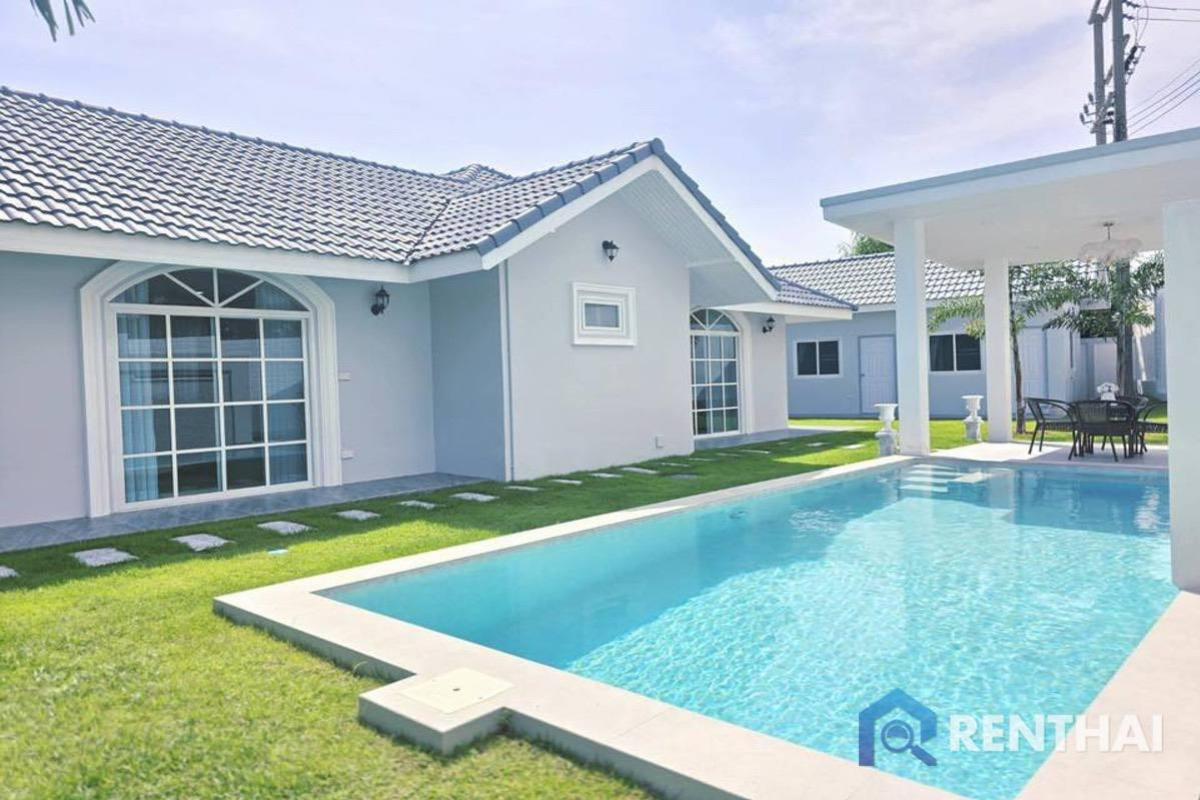 For SaleHousePattaya, Bangsaen, Chonburi : Newly renovated single-storey house with private pool.