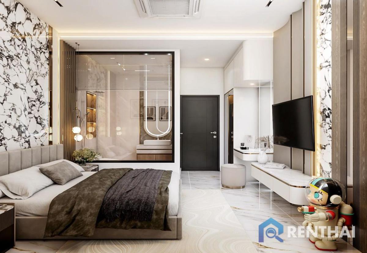 For SaleHousePattaya, Bangsaen, Chonburi : Pre sale price 29 Mb Luxury villa near Jomtien Beach.