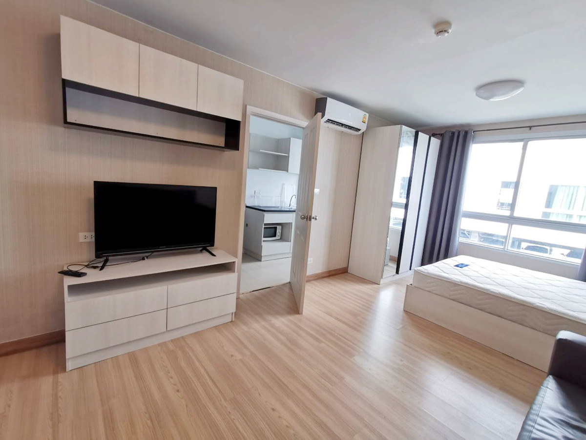 ให้เช่าคอนโดปทุมธานี รังสิต ธรรมศาสตร์ : ⚡ให้เช่าคอนโด พลัม พหลโยธิน 89 เฟส 5 ห้องนอนกั้น 1 นอน ขนาด 28 ตรม.​ เฟอร์ครบ พร้อมอยู่! 