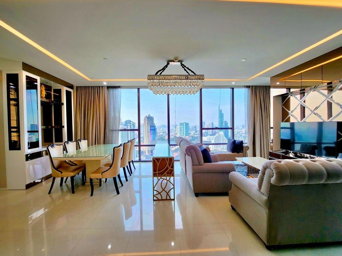 For RentCondoSathorn, Narathiwat : The Bangkok Sathorn (For rent) 2 Bed 2 Bath. Useable area 129 Square meter. (Ready to move in) *Rental 120,000 THB per month.  #CODE1638